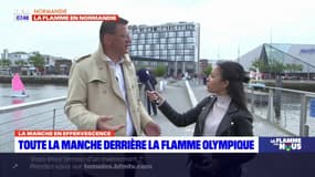 JO 2024: le maire de Cherbourg-en-Cotentin se réjouit du passage de la flamme olympique 
