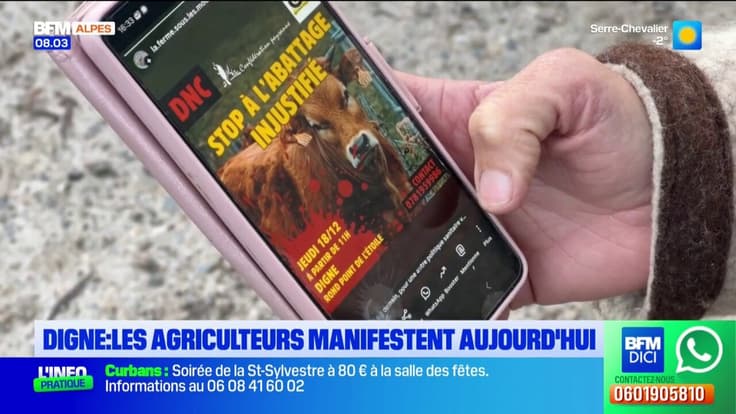 Digne : les agriculteurs manifestent aujourd'hui
