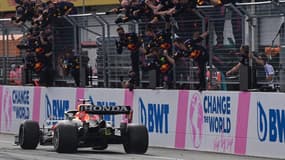 Max Verstappen à l'arrivée du Grand Prix de Styrie
