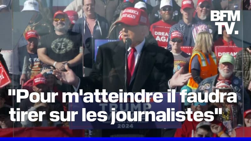 Donald Trump s'en prend aux journalistes présents à son meeting en Pennsylvanie