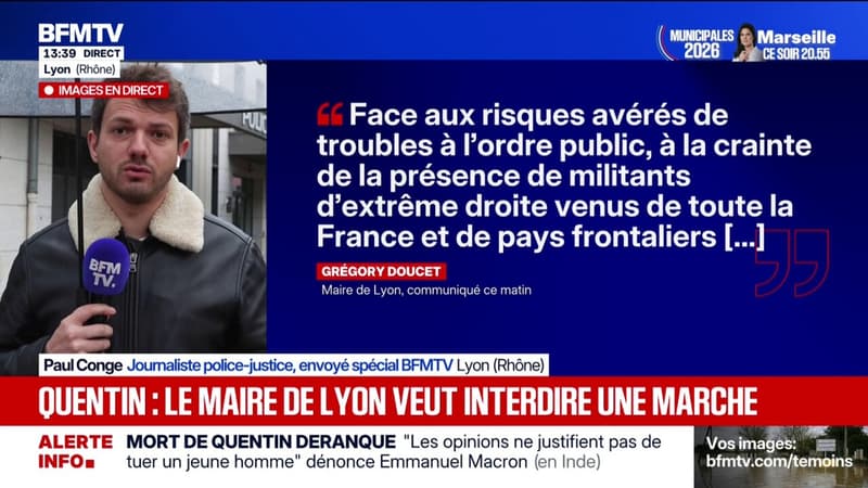 Marche en hommage à Quentin samedi à Lyon, vers une interdiction?