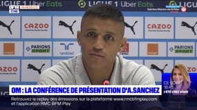 "C'est un défi personnel", explique Alexis Sanchez après son arrivée à l'OM