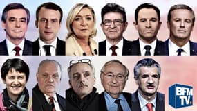 Les onze candidats à l'élection présidentielle