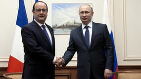 François Hollande et Vladimir Poutine à Moscou, le 6 décembre 2014.