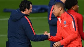 Emery et Mbappé en 2017