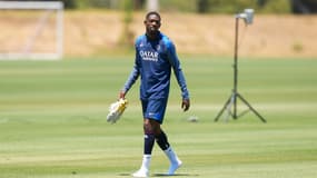 Ousmane Dembélé à l'entraînement avec le PSG à Irvine (Californie), le 16 juin 2025
