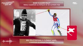 JO 2022 (Slalom) : Jean-Claude Killy fécilite Clément Noël après son titre olympique