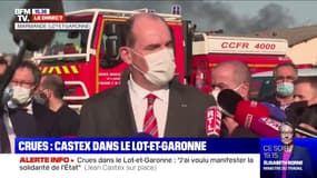 En déplacement dans le Lot-et-Garonne, Jean Castex "a voulu manifester la solidarité de l'Etat"