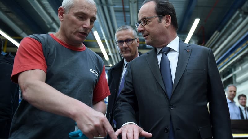 François Hollande a rendu visite à des salariés de MBDA.