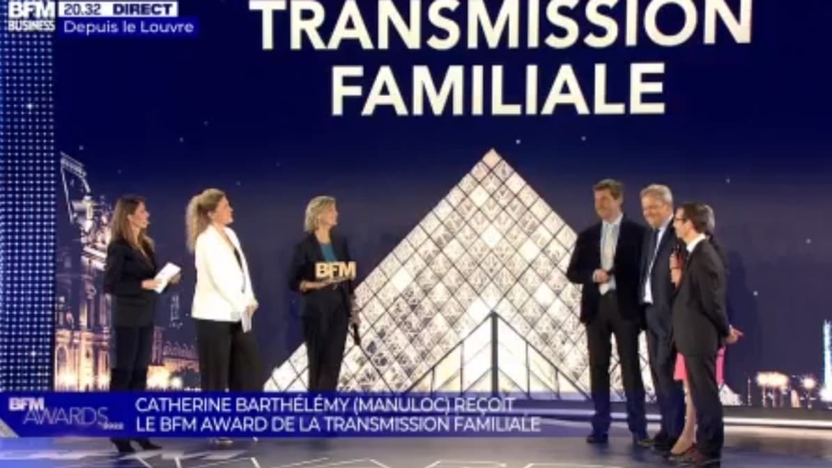 Le BFM Award de la Transmission familiale a été remis à la famille Barthélémy (Manuloc).