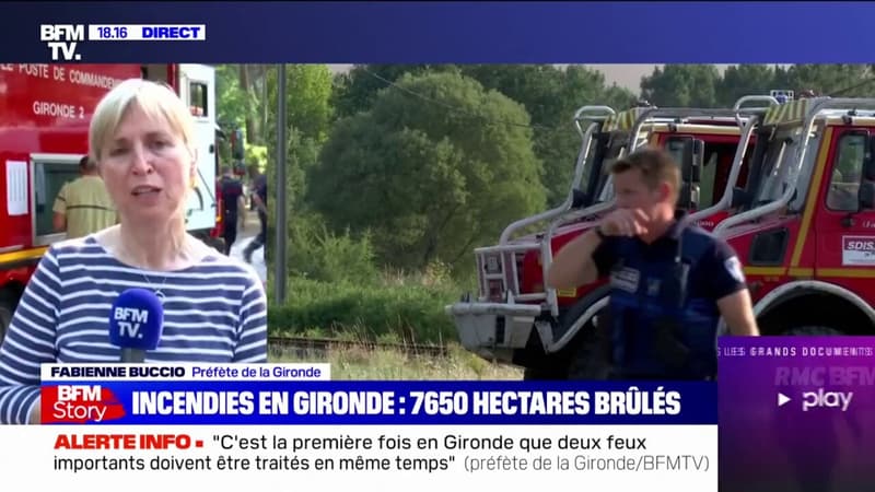 Incendies en Gironde: 4700 hectares détruits à Landiras, 3150 hectares sur La Teste-de-Bûche