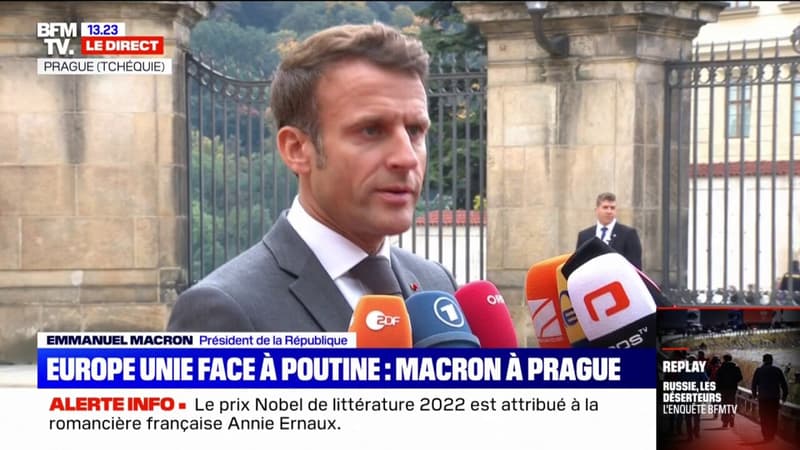 Emmanuel Macron à Prague: 