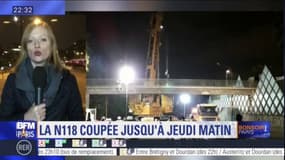 La N118 coupée entre pont de Sèvres et Meudon après un accident, réouverture prévue jeudi matin