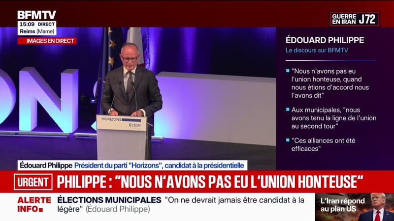 Municipales: "Une des choses que je retiens de cette campagne, c'est l'importance de la clarté", déclare Édouard Philippe