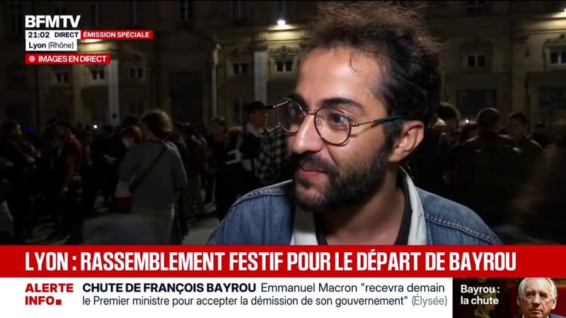Chute de François Bayrou: rassemblement festif pour le départ du Premier ministre à Lyon