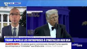 Droits de douane: Donald Trump appelle les entreprises à "s'installer" sur le territoire américain
