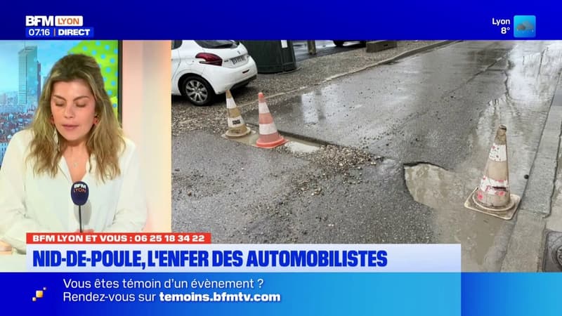 BFM Lyon et Vous: les nids-de-poule, le cauchemar des automobilistes