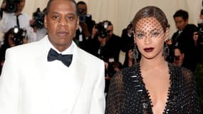 Jay Z et Beyoncé, les Carter, à la soirée du Met Ball, à New York, le jour de l'altercation entre le rappeur et Solange sa belle-soeur.