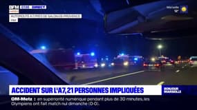 Salon-de-Provence: accident sur l'A7 dimanche, 6 personnes grièvement blessées 