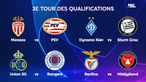 Ligue des Champions (Q3) : Monaco défiera le PSV, le tirage complet