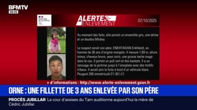Alerte enlèvement: Khulsen, petite fille âgée de 3 ans, a été enlevée lundi soir à Alençon