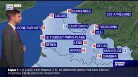 Météo Nord-Pas-de-Calais: de la pluie ce lundi, jusqu'à 14°C à Calais et à Lille