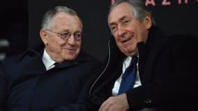 Jean-Michel Aulas et Gérard Houllier en mars 2019