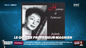 Quelles sont les chansons d'amour préférées des Français ?... Relevez le quiz du Professeur Magnien ! - 14/02