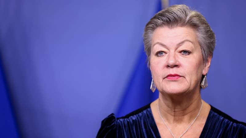 La commissaire européenne aux affaires intérieures Ylva Johansson, à Bruxelles, le 10 mars 2023.