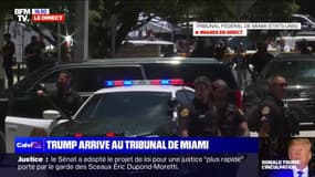 Comparution de Donald Trump: l'ancien président des États-Unis est arrivé au tribunal de Miami