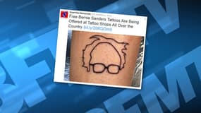 Outre-Atlantique, la folie des tatouages à l'effigie de Bernie Sanders a commencé. 