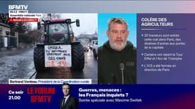 Bertrand Venteau, président de la Coordination rurale: "On a le sentiment qu'on ne veut pas relancer l'agriculture"
