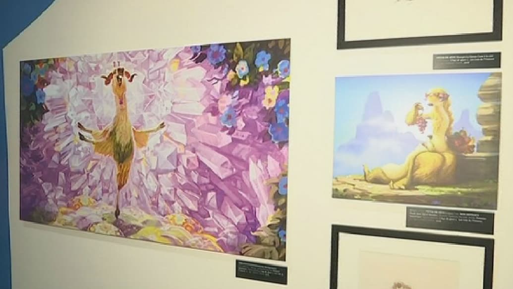 Dessins issus de "L'âge de glace 5" et exposés au musée Art Ludique Dessins issus de "L'âge de glace 5" et exposés au musée Art Ludique
