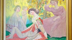 La peinture "Le fils du roi", de Jacqueline Marval est exposé au FAMM, à Mougins.
