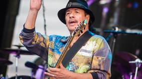 Carlos Santana sur scène en juillet 2016 à Stuttgart.