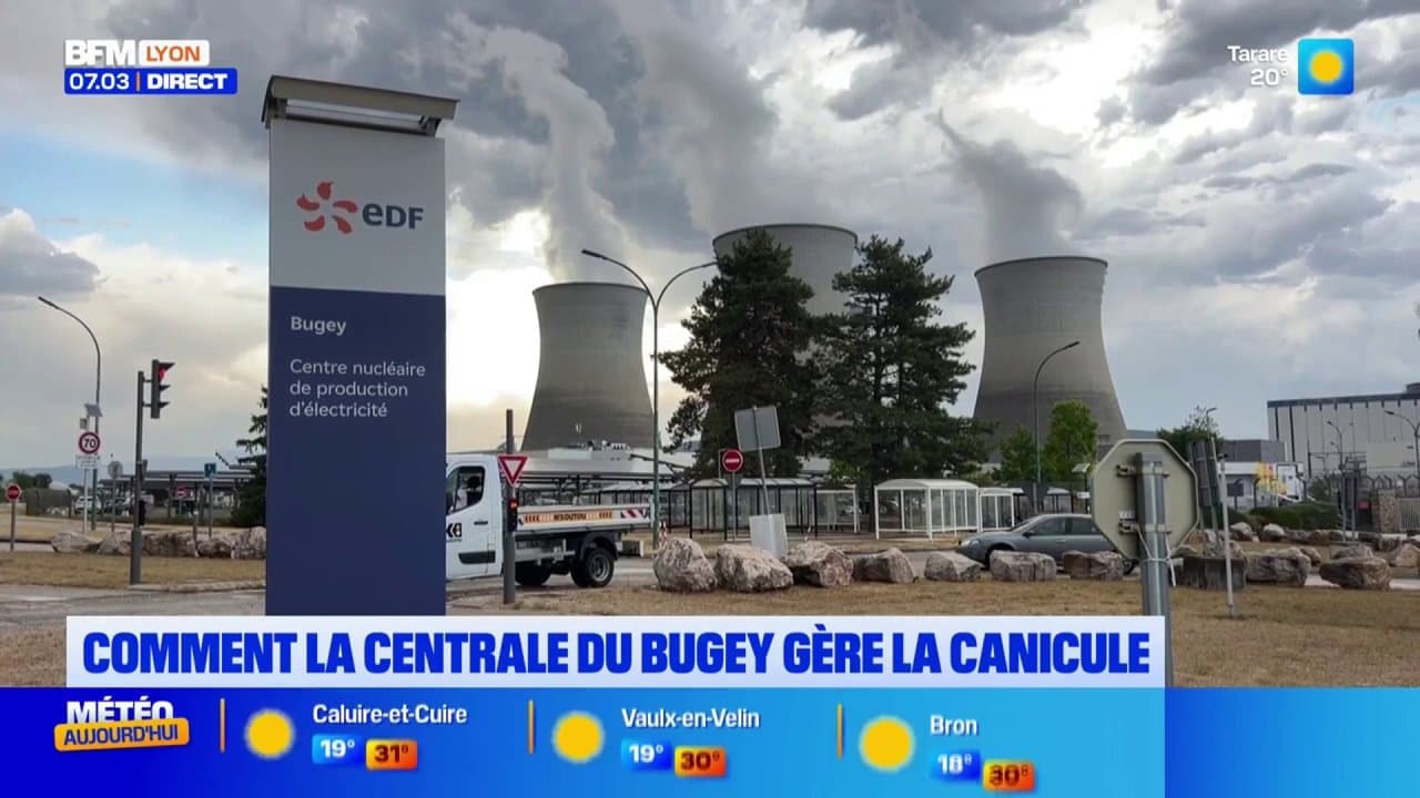 Ain'deki Bugey Nükleer Santrali'nde Sıcak Hava Dalgası Yönetimi