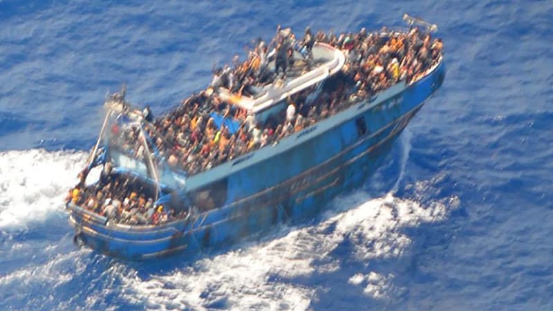 Grèce: au moins 79 migrants meurent noyés dans l'un des pires naufrages en mer Méditerranée