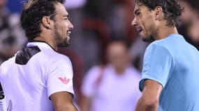 Fabio Fognini et Rafael Nadal.