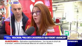 "On va lui pourrir la vie [à Emmanuel Macron] jusqu'au retrait de la réforme": à Paris, des dizaines de syndicalistes ont envahi l'Hypermarché de la Défense