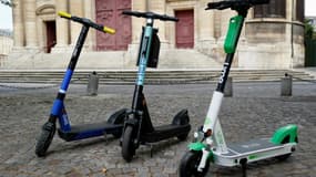 Des trottinettes électriques à Paris, le 23 juillet 2020 