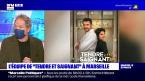 L'équipe du film "Tendre et saignant" à Marseille