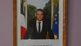 Le portrait d'Emmanuel Macron dans une mairie (Photo d'illustration)
