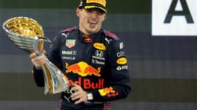 Max Verstappen sacré champion F1 2021 à l'issue du GP d'Abou Dhabi à Yas Marina, le 12 décembre 2021 