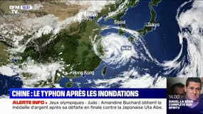 Le typhon In-Fa arrive sur l'est de la Chine, déjà touché par les inondations