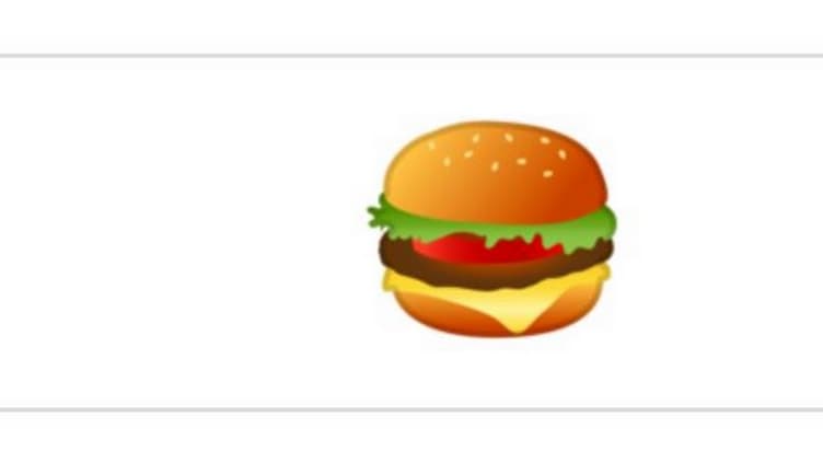 Sur ses émoticônes représentant un hamburger, Google place le fromage tout en bas, contrairement à Apple, Microsoft ou Samsung.