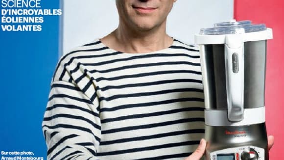 La Une du Parisien Magazine sur laquelle le ministre avait pris la pose en marinière made in France. La Une du Parisien Magazine sur laquelle le ministre avait pris la pose en marinière made in France.