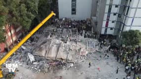 Séisme au Mexique: des dégâts impressionnants vus par drone