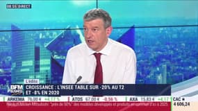 Nicolas Doze : L'Insee table sur -20% de croissance au T2 et -8% en 2020 - 27/05