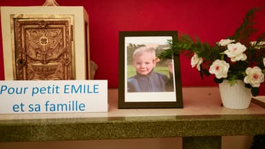 Un portrait d'Emile, le 21 mars 2024 dans la chapelle à La Bouilladisse (Bouches-du-Rhône)