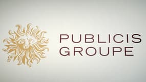 Le logo du groupe français Publicis, le 14 février 2008 à Paris lors d'une conférence de presse (photo d'illustration).